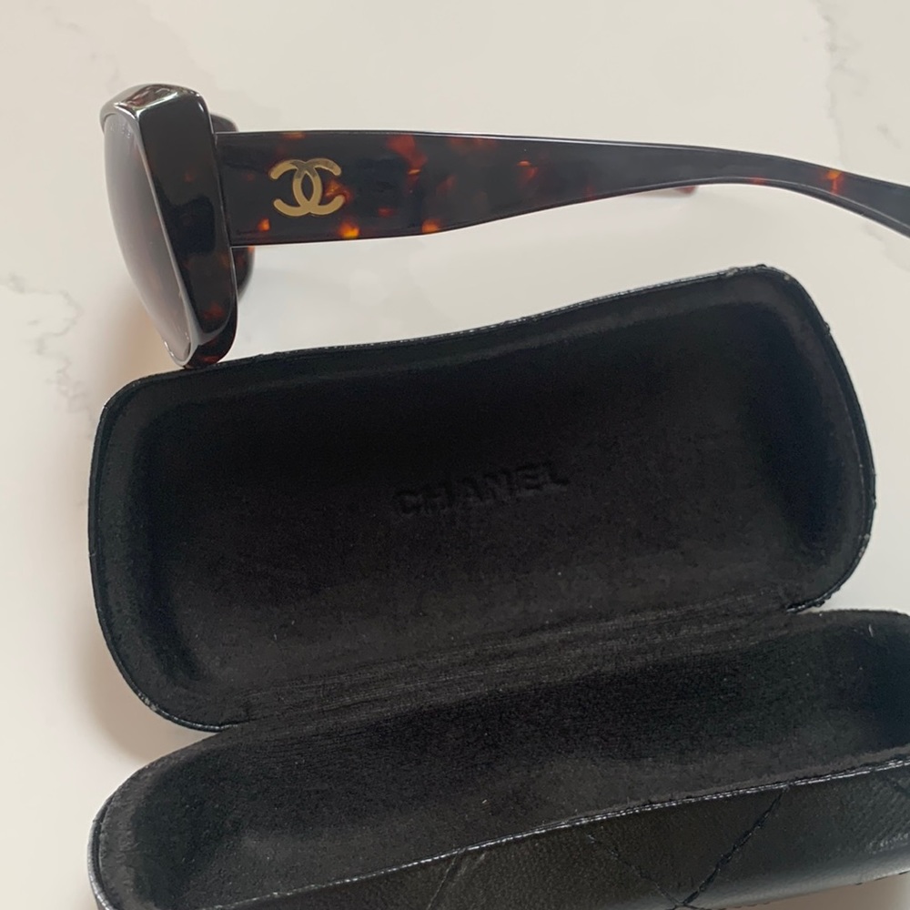 Chanel 5237-H brown tortoise. Purchased in Paris CDG airport’s duty free.